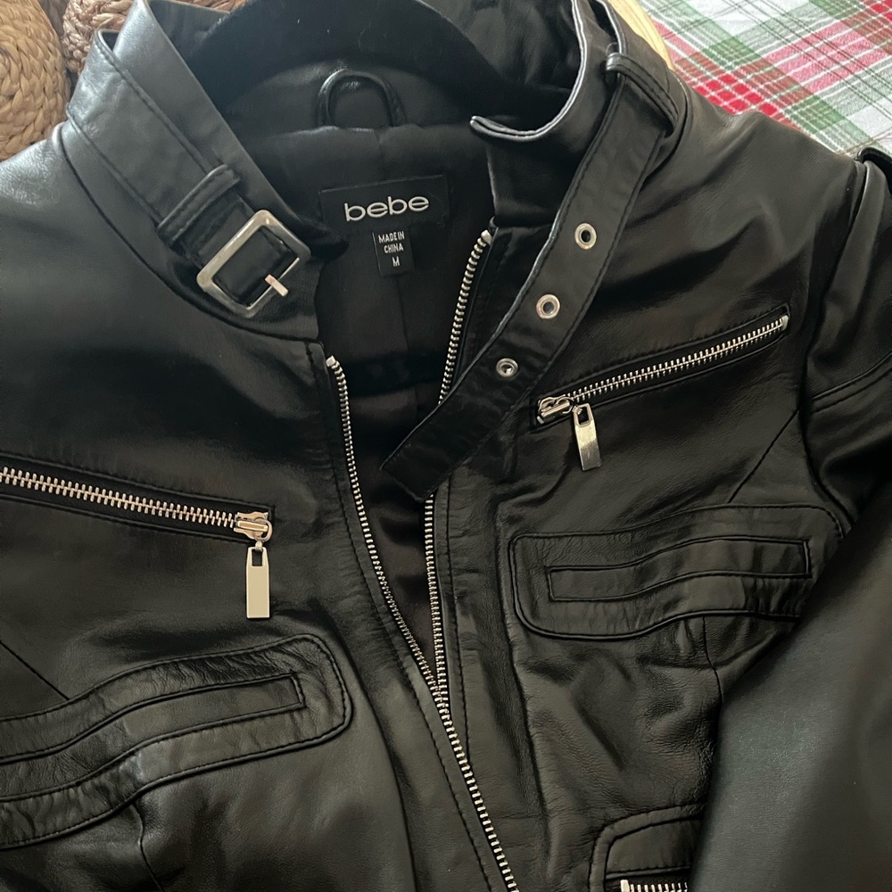 Bebe leather jacket